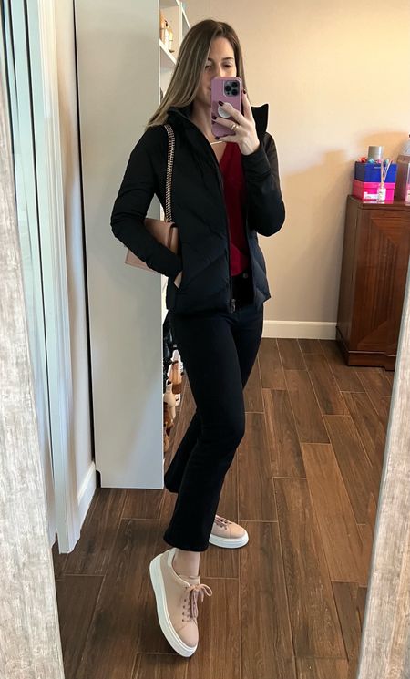 Loved todays look — casual, yet polished. The power of a fashion sneaker is real. It easily elevates your look. 

Jacket is warm and so cozy. Great hood! Runs TTS. Wearing size M.

Shirt runs TTS. Wearing size S. This color sold out so I linked a few others colors still available that I love. They’re all on sale for under $30!

These are currently my favorite jeans. Runs TTS. Wearing a 28. Linked additional washes too. 

My sneakers sold out but I found two great options that are similar!

#LTKfindsunder50 #LTKSeasonal #LTKsalealert