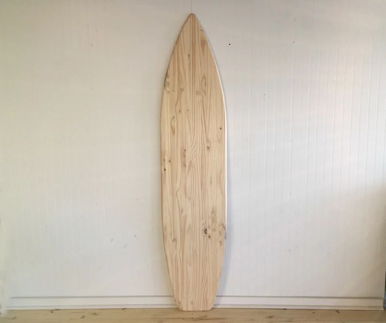 One UNFINISHED 6 Foot Natural Wood Surfboard Wall Art Unique - Etsy | Etsy (US)