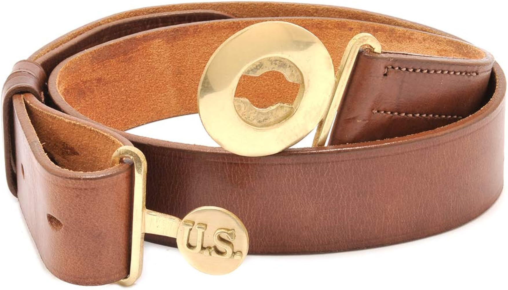 Amazon.com: World War Supply WW2 Style US Officers Leather Belt : Sports & Outdoors | Amazon (US)