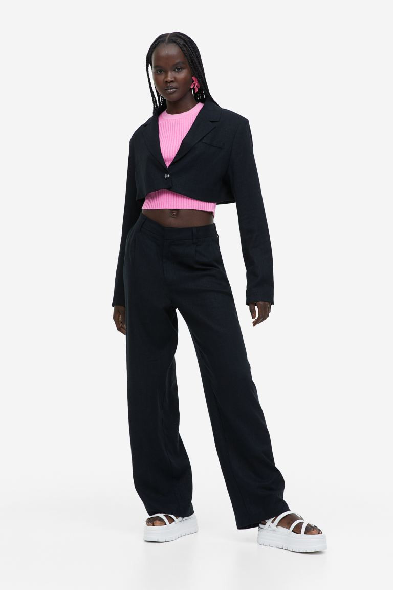 Linen-blend Dress Pants | H&M (US + CA)