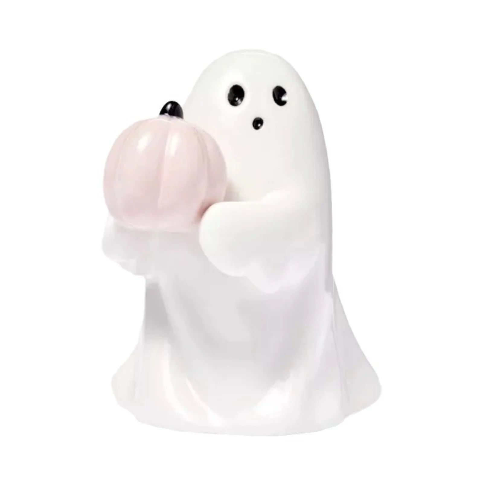 Ghost Pumpkin Statue, Ghost with Bat Halloween Decorative Figurine, Halloween Ghost with Pink Pum... | Walmart (US)