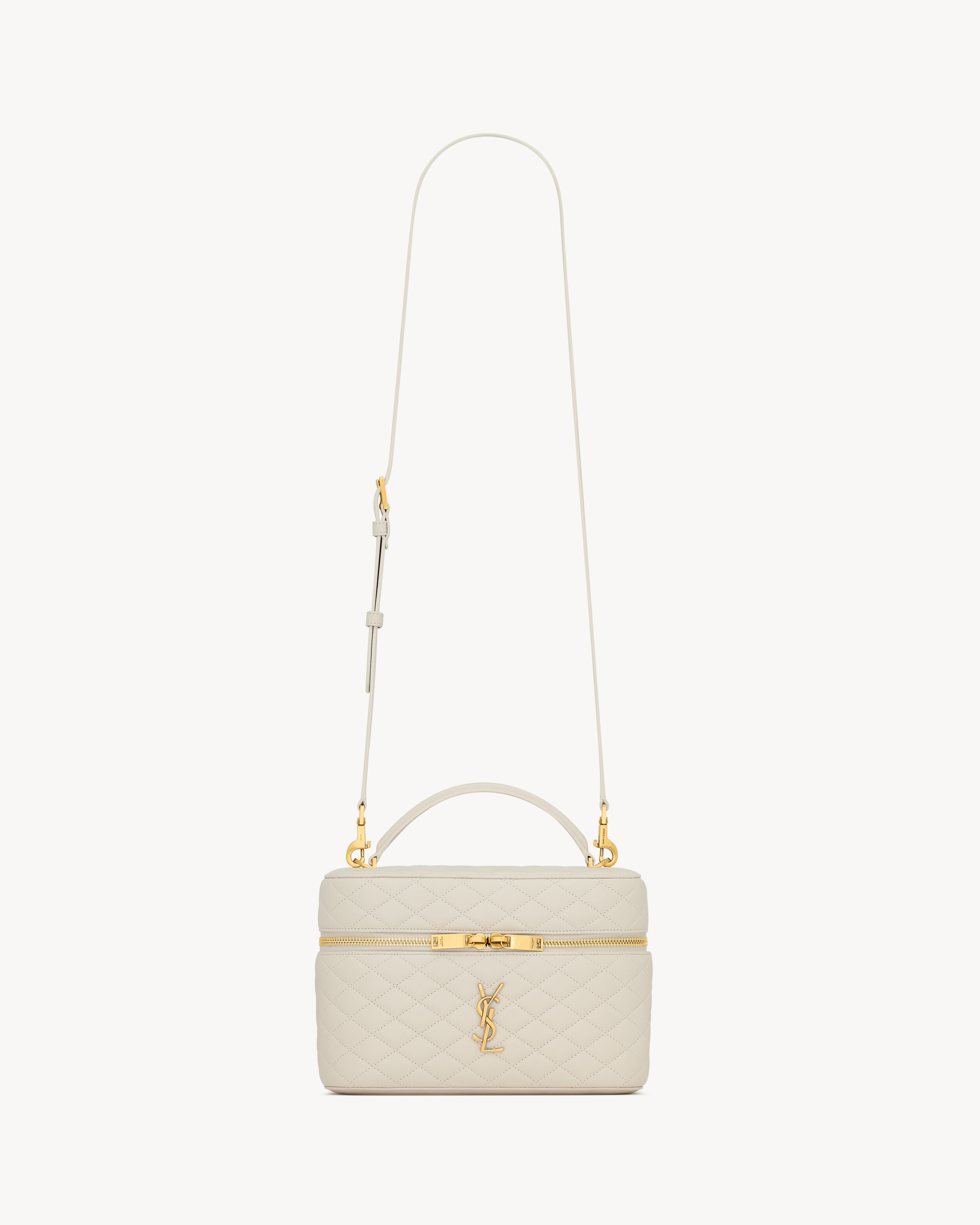 Saint Laurent Gaby Vanity Large In Lambskin - White - Women - One Size | Saint Laurent Inc. (Global)