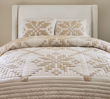 Shimmer Snowflake Quilted Sham | Pottery Barn (US)