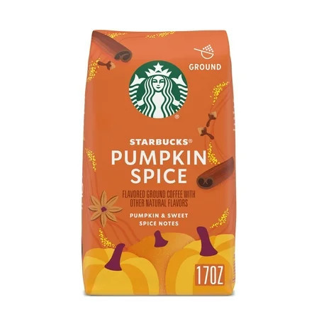 Starbucks Pumpkin Spice, Flavored Ground Coffee, 100% Arabica, Limited Edition, 17 oz | Walmart (US)