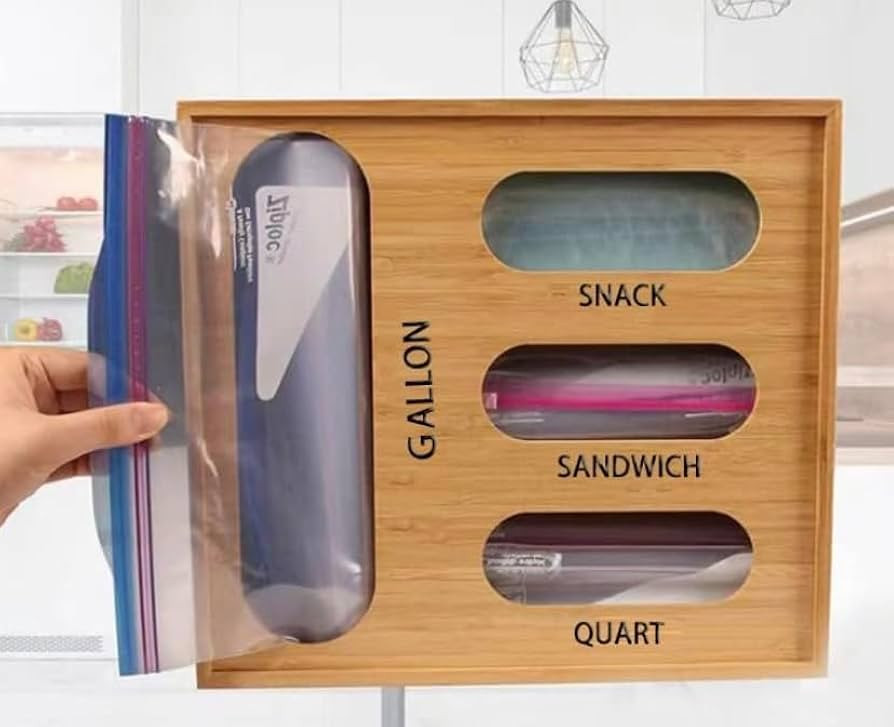 CNL DESIGNS INC. Ziplock Bag Organizer, Sandwich Bag Organizer For Drawer, Zip Lock Bag Organizer... | Amazon (US)