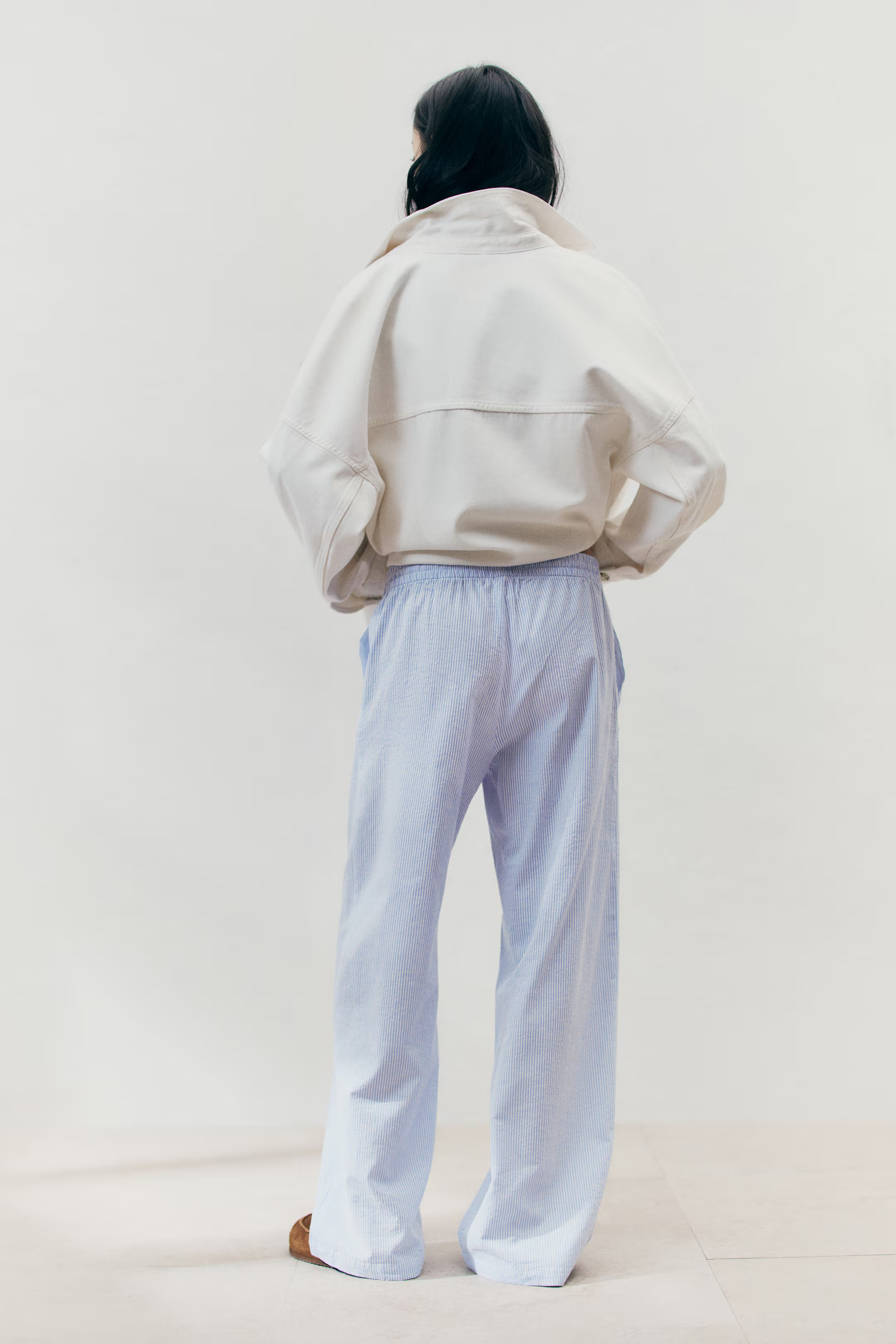 Seersucker Drawstring Pants | H&M (US + CA)