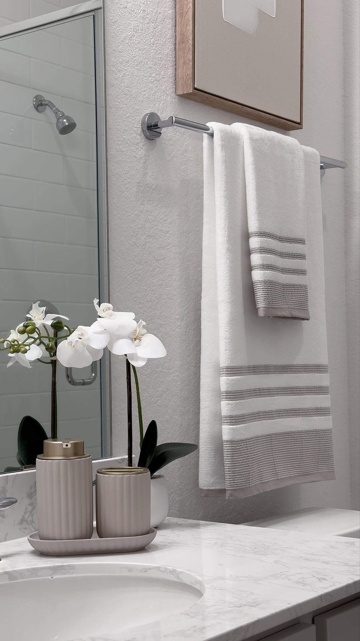 Umm these bath mats!!! 🤌🏽 by far the softest mats I’ve owned. 😍 They also come in black, silver, or white! I love how plush they are and yet functional.  

This lamp is adjustable and provides the perfect ambient lighting for night time - The perfect reading lamp. It also comes in a gorgeous bronze 🤎

I’ve been waiting for these gorgeous soap dispenser and canisters to come back again -  offering various color options and a soft, velvety texture. 🤍🤎🤍

This woven tray is a great addition to your home decor.  It can be used to add a decorative touch to your kitchen counter, coffee table, or bathroom vanity.

Find these below! ☺️ 

#LTKStyleTip #LTKVideo #LTKSaleAlert
