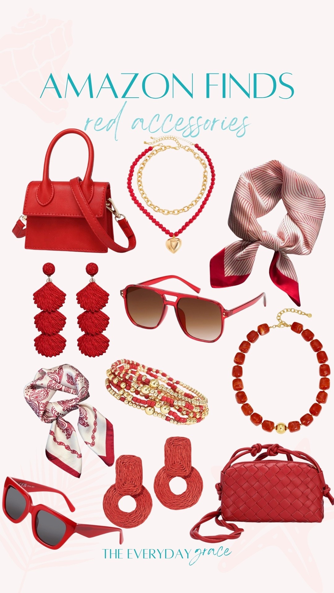 Red accessories, 4th of July, Memorial Day