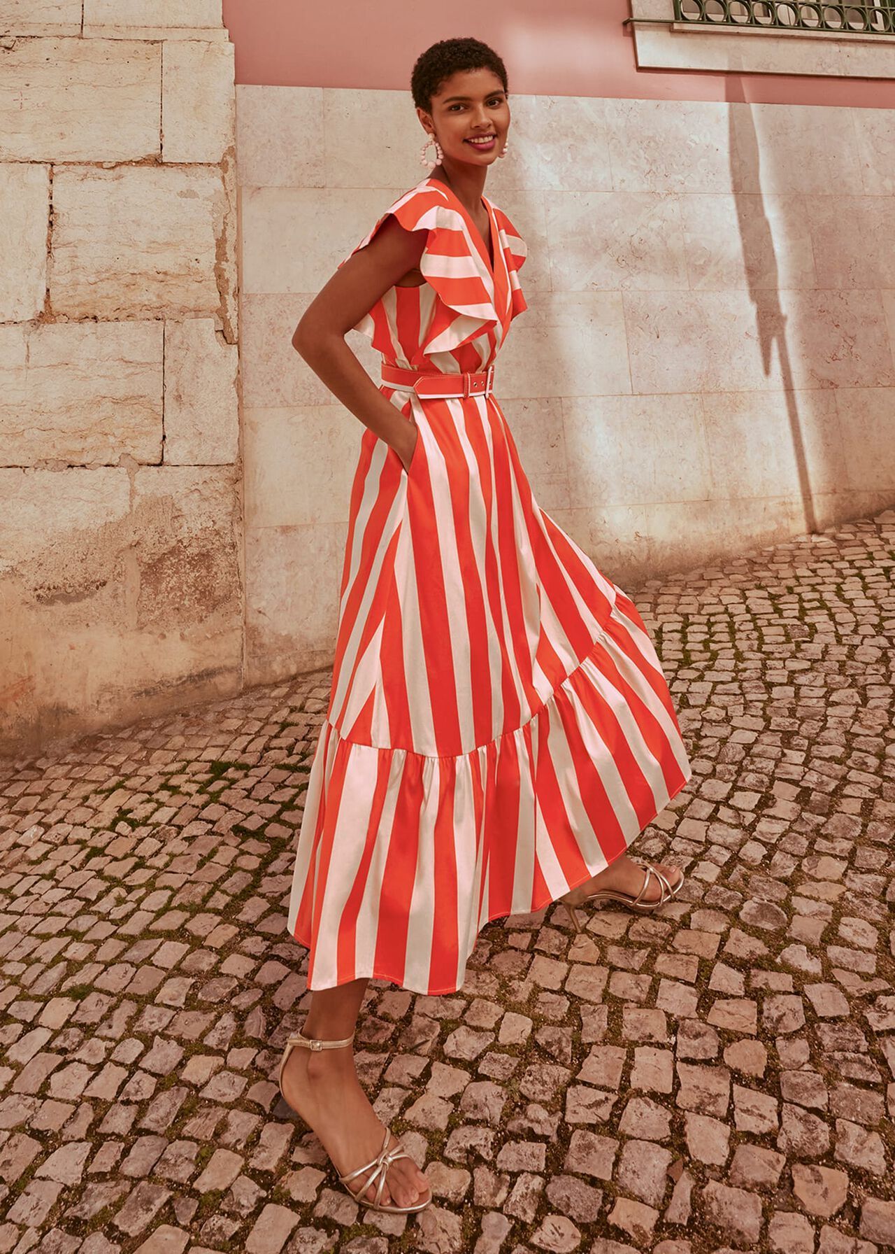 Lottie Stripe Maxi Dress | Phase Eight (UK)
