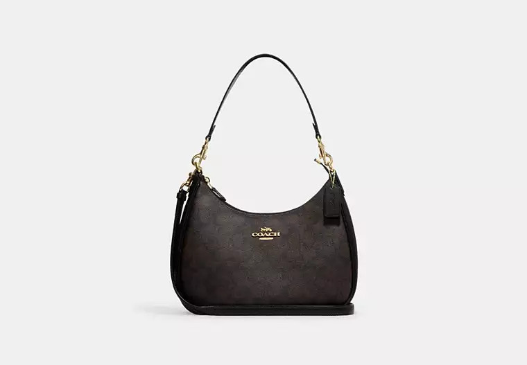 Teri Hobo Bag In Signature Canvas | Coach Outlet US