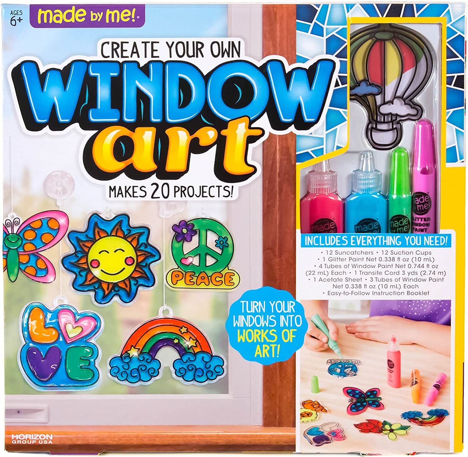 Made By Me Create Your Own Window Art by Horizon Group USA, Paint Your Own Suncatchers. Kit Inclu... | Amazon (US)