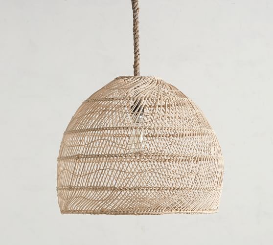 Flora Pendant, Rattan | Pottery Barn (US)