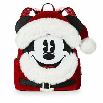 Loungefly Disney Parks Santa Mickey Mouse Mini Backpack BRAND NEW WITH TAGS | eBay US