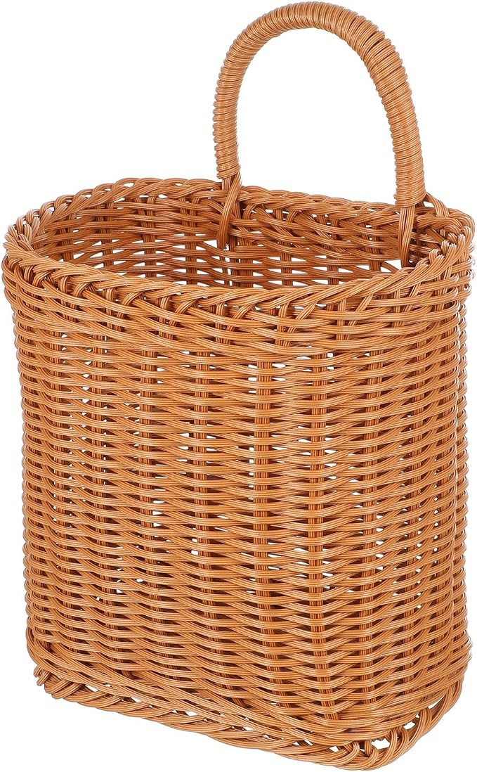 MAGICLULU 1Pcs Kitchenware Hanging Basket Wall Hanging Flower Baskets Front Door Hanging Basket W... | Amazon (US)