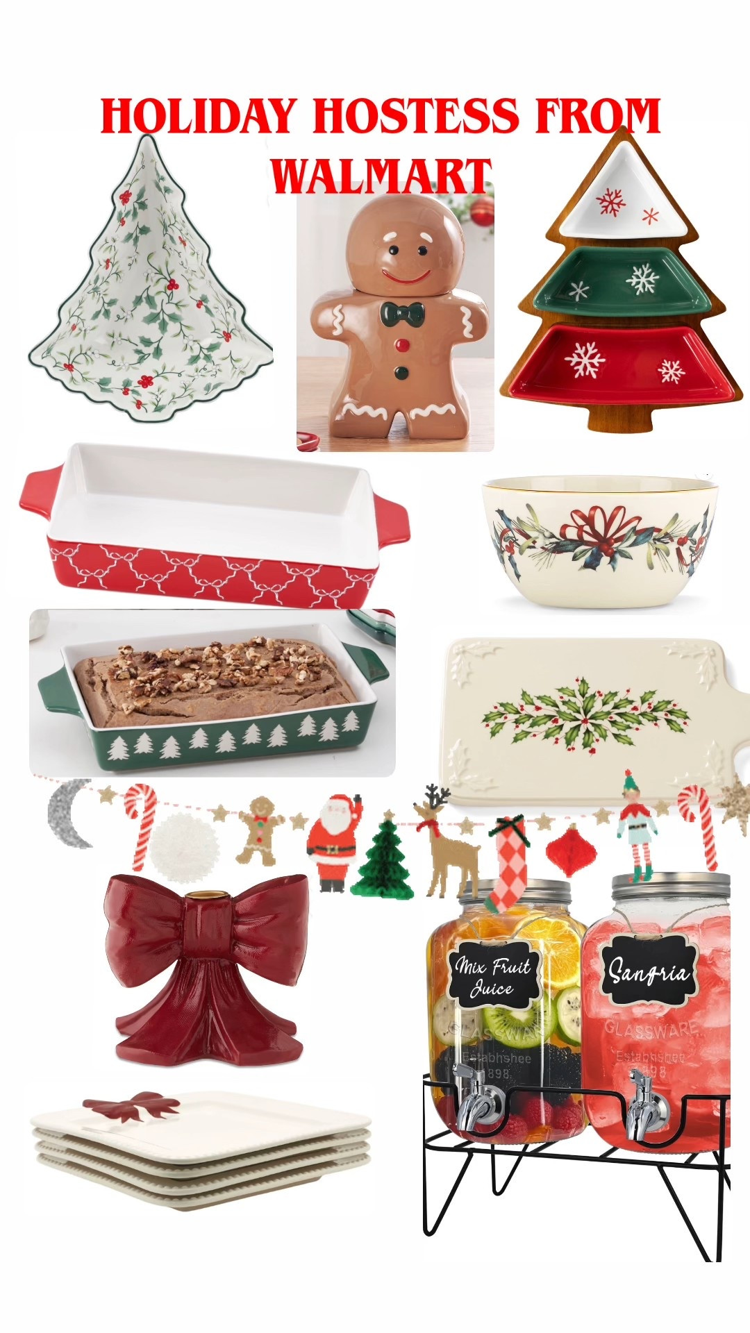 Get ready to hostess with all the Christmas serving touches. #christmashostess #holidayhostess #serveware #christmasdishes #walmart

#LTKHome #LTKHoliday #LTKfoodie