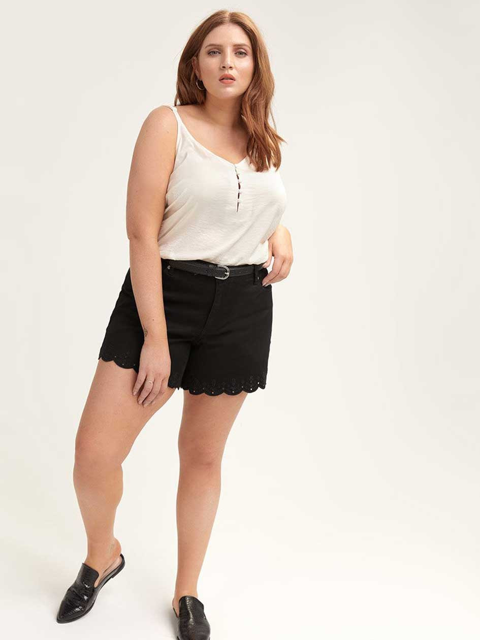 Button Front V-Neck Cami | Addition Elle (CA & US)