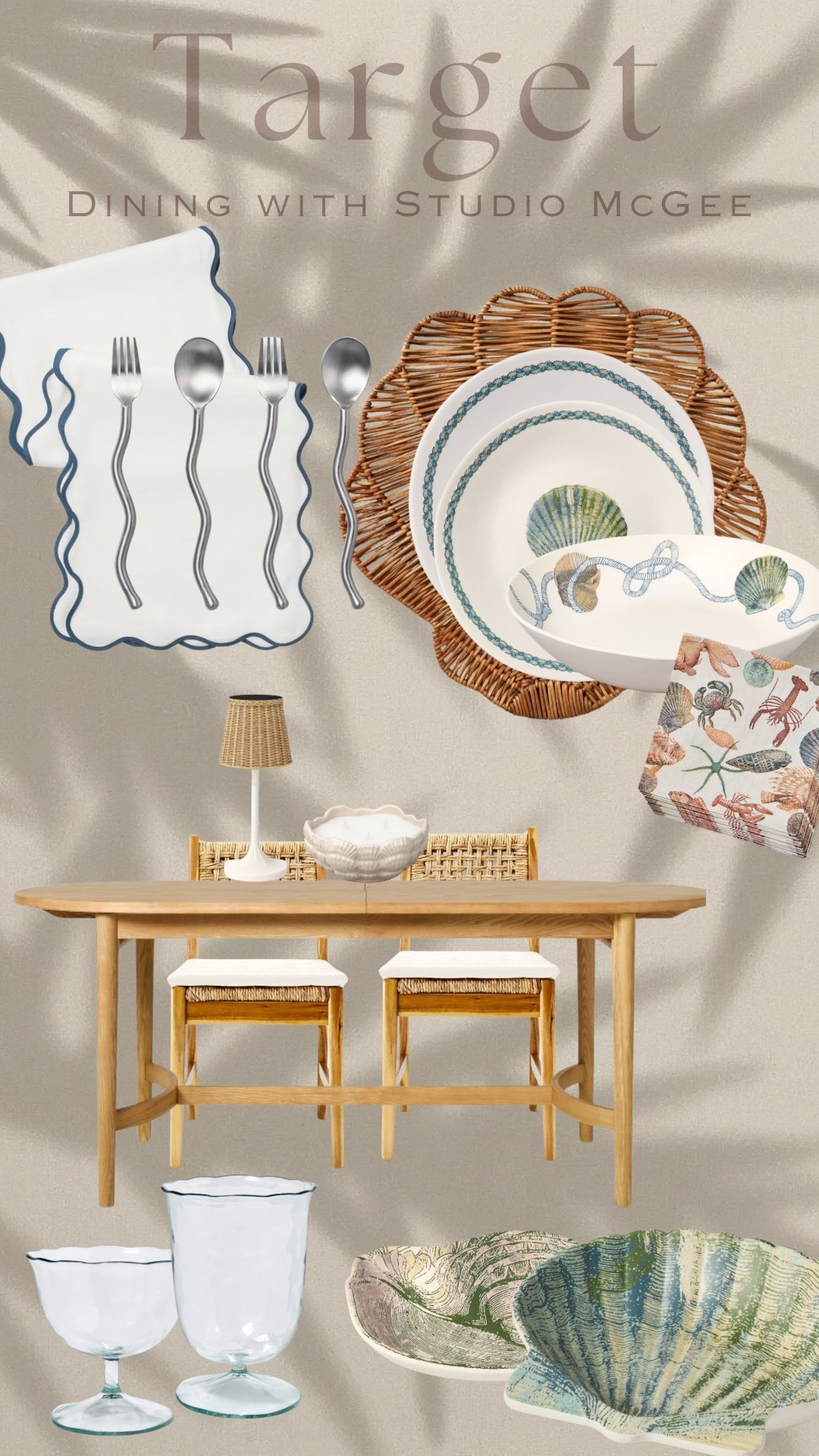 How fun is the new dining collection from Studio McGee! 🐚🦞 @Target 



#plate #dinnerplate #servingbowls #shellplates #outdoordining #outdoordecor #summertablescape #tablerunner #chargerplate #placemat #diningtable #diningchair #summerdecor 

#LTKSeasonal #LTKHome