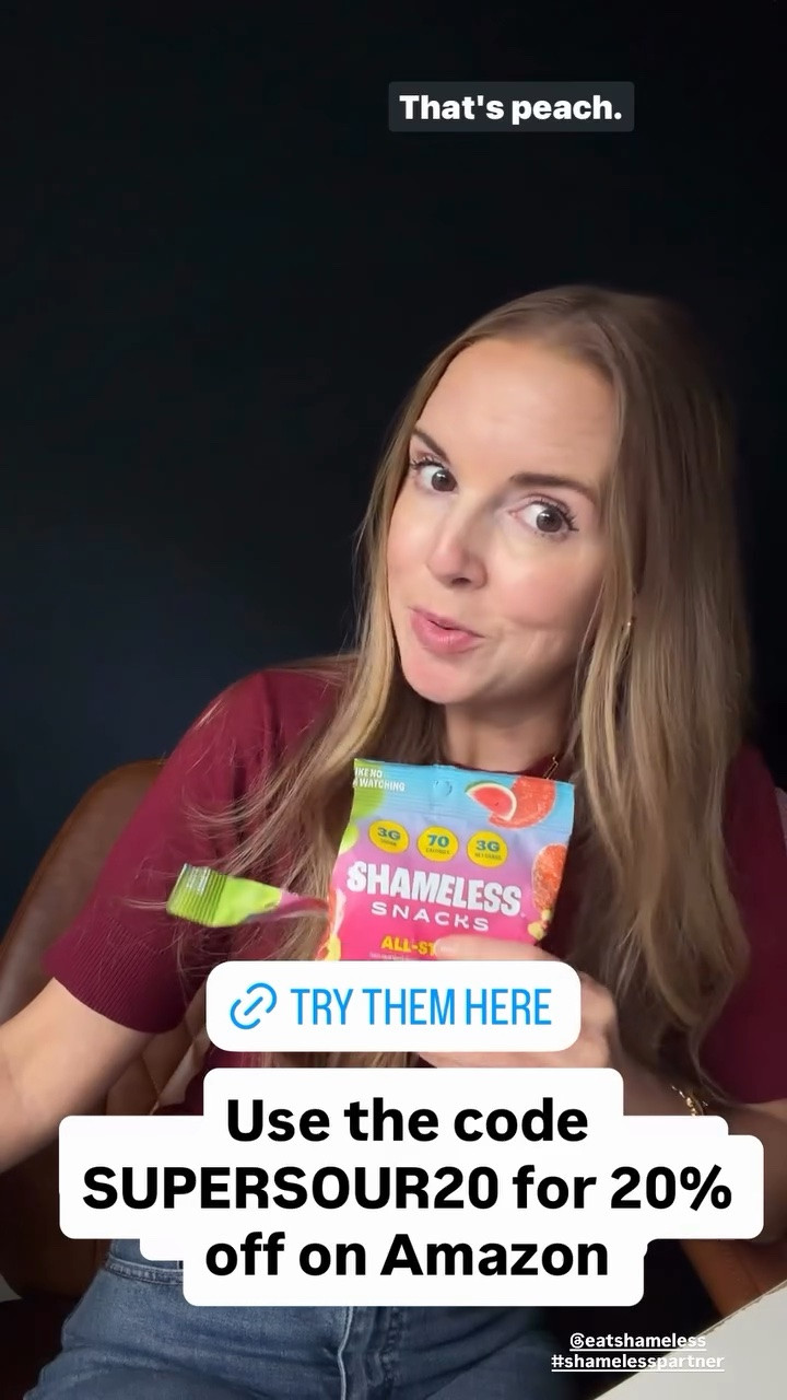 Use the code SUPERSOUR20 for 20% off on Amazon  @eatshameless 
#shamelesspartner