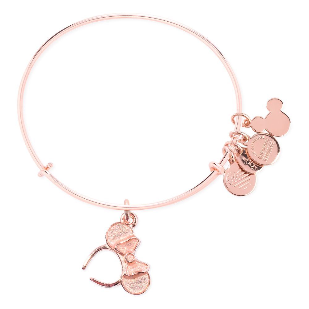 Minnie Mouse Ears Bangle by Alex and Ani – Rose Gold | Disney Store