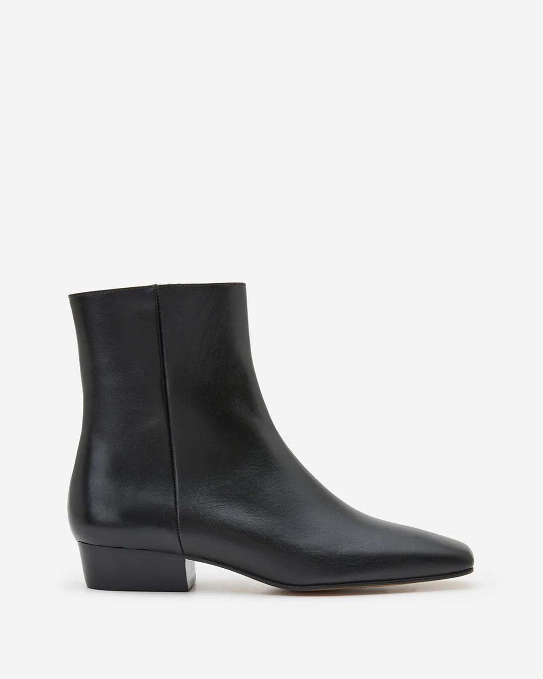 Rami Leather Black Boot | Flattered