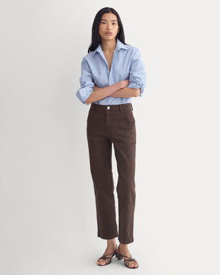 Everlane Utility Cigarette Pant In Coffee Bean, Size 12, Cotton | Everlane