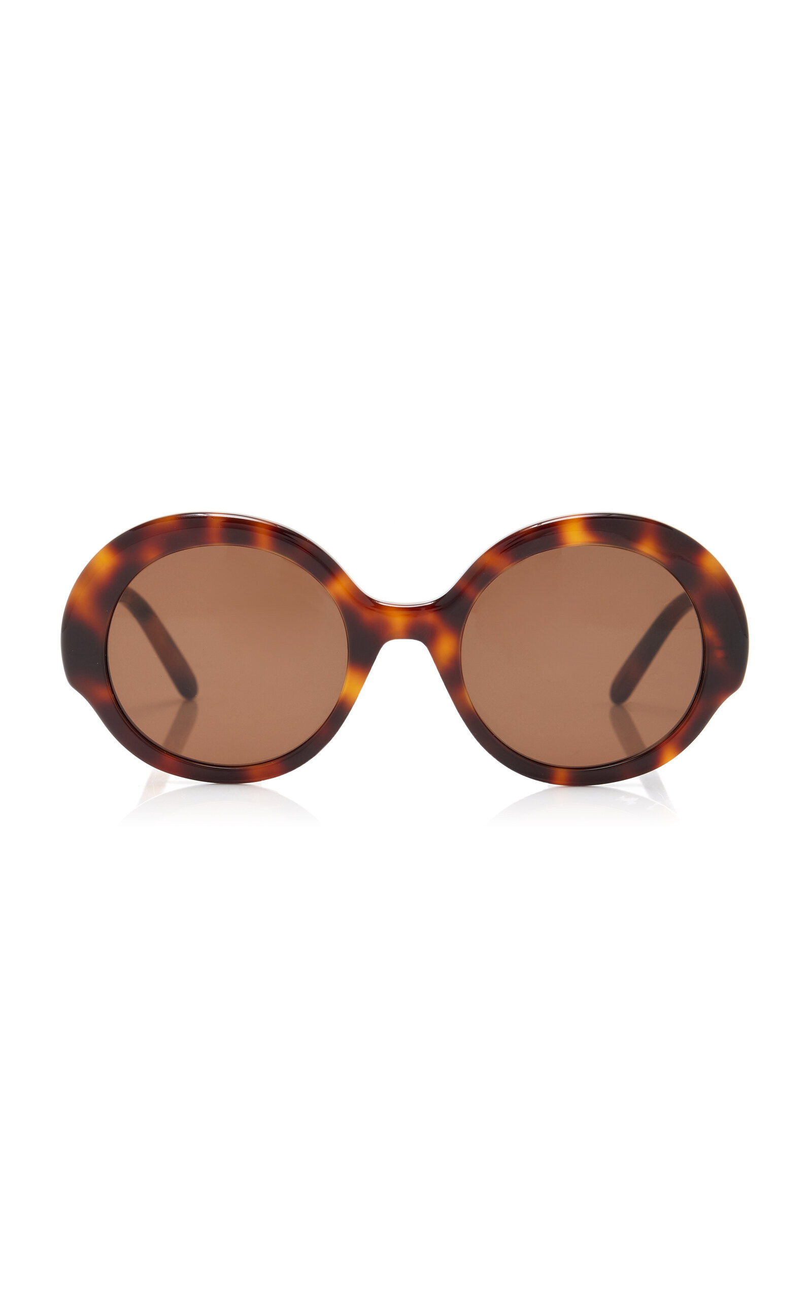 Loewe - Oversized Round-Frame Tortoiseshell-Acetate Sunglasses - Brown - OS - Moda Operandi | Moda Operandi (Global)