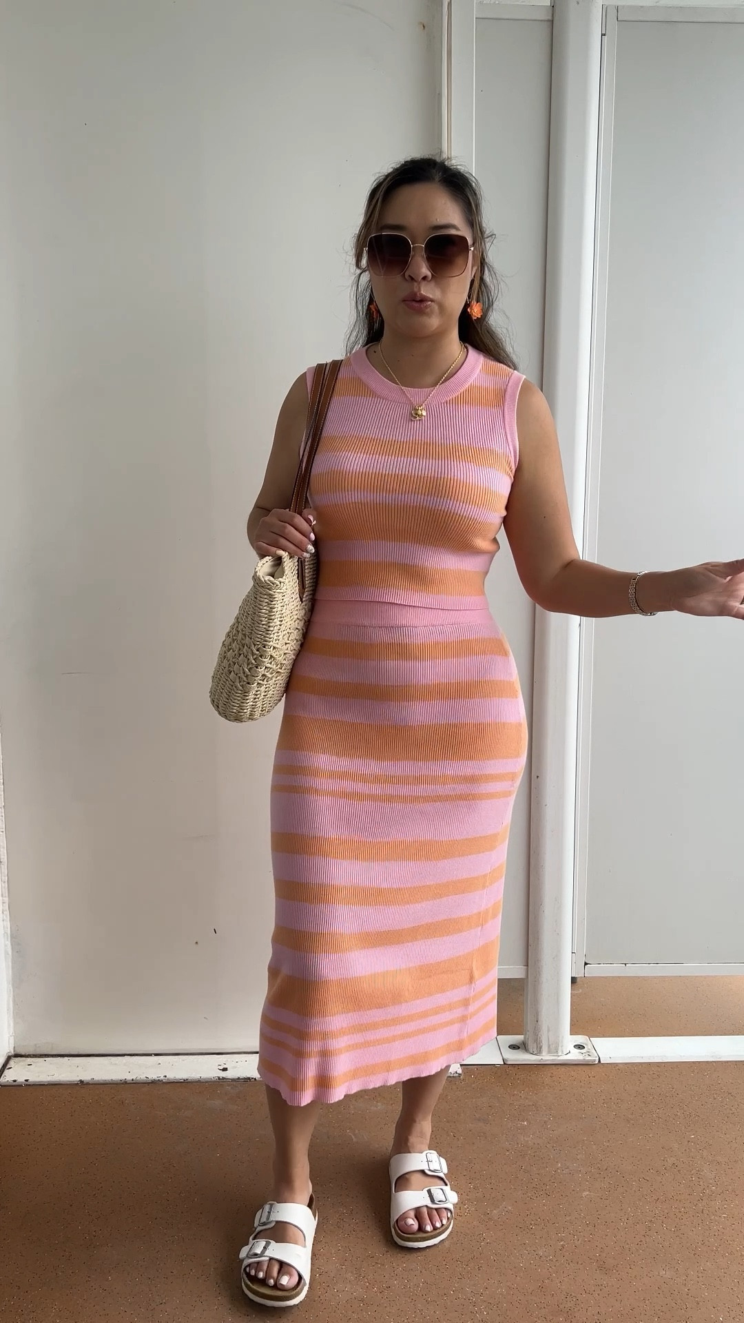 Cruise Mexico Port Outfit
Striped Knit Set: Medium 