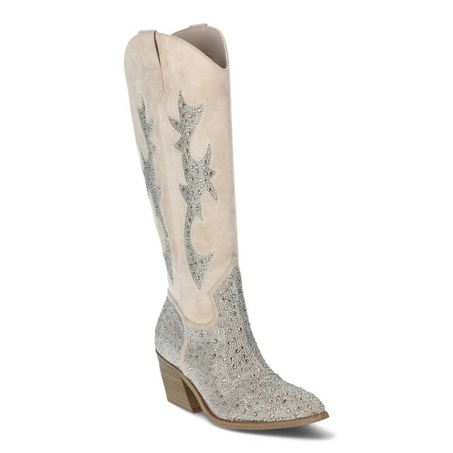 Madden NYC Women's Embroidered Tall Western Boots | Walmart (US)