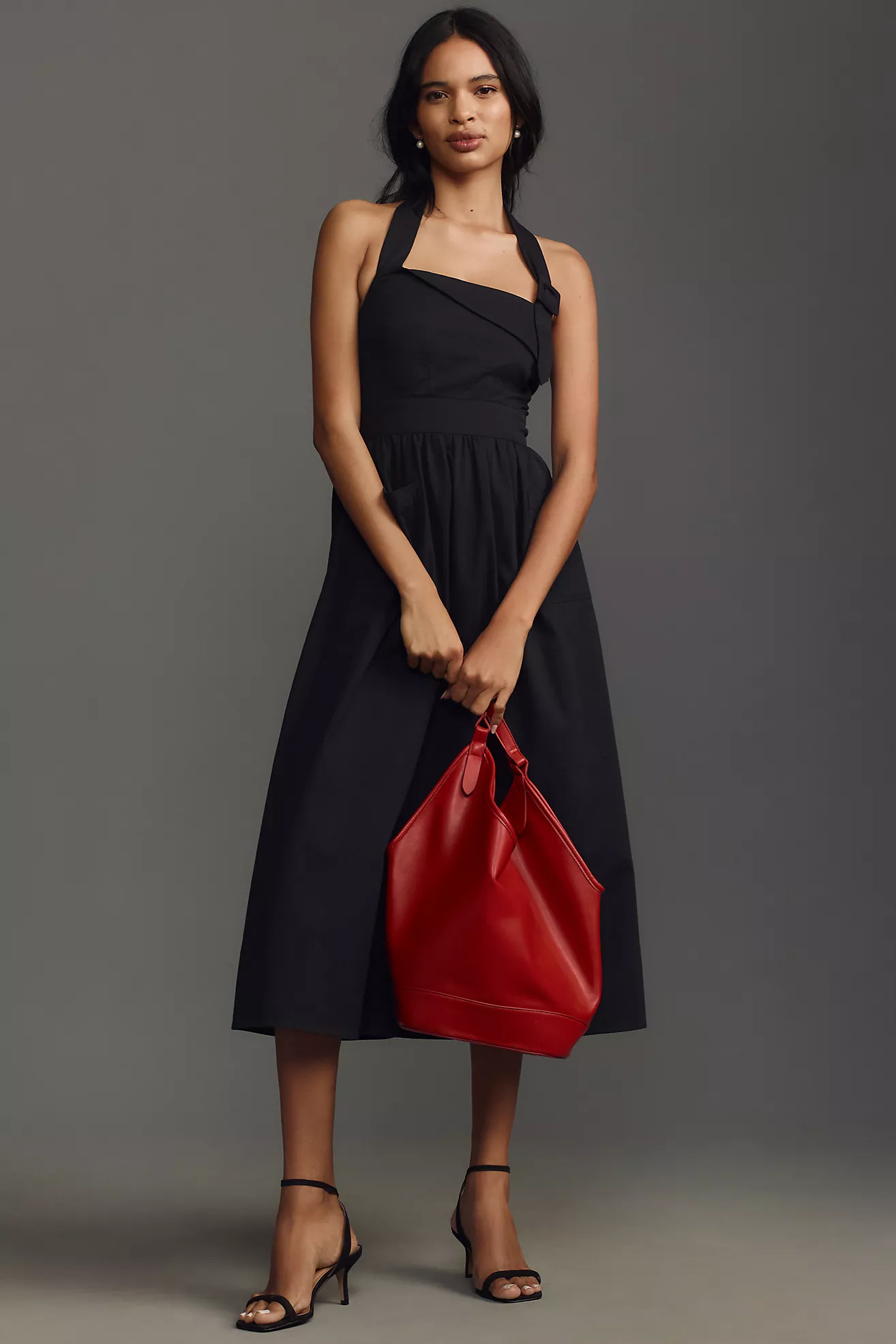 Porridge Halter Utility Midi Dress | Anthropologie (US)
