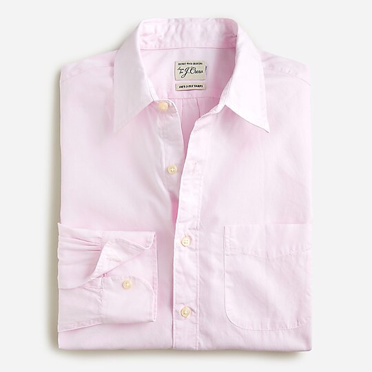 Relaxed Secret Wash cotton poplin shirt | J. Crew US