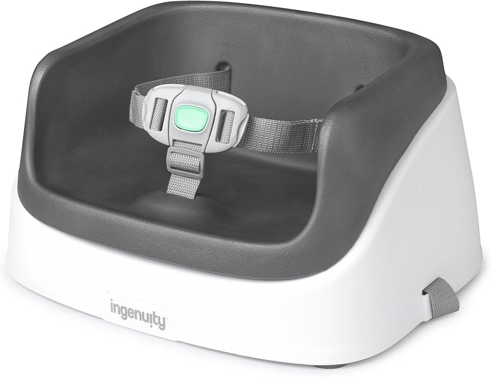 Ingenuity SmartClean Toddler Booster Seat for Kitchen Chair – Lightweight for on-the-go, Easy-C... | Amazon (US)