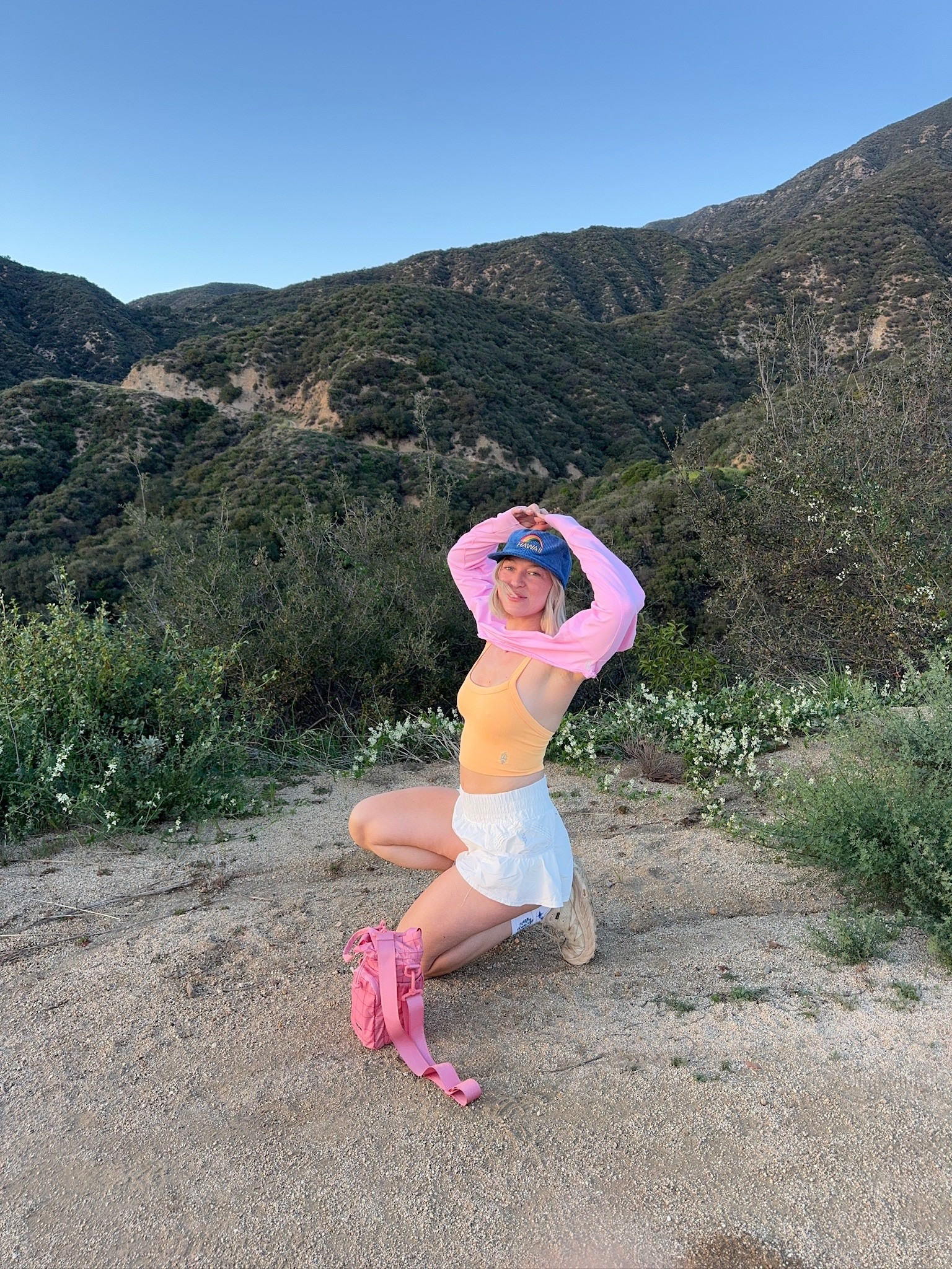 hiking fit in LA :) 

free people, water bottle, workout top, sports bra, running shorts, trucker hat

#LTKdayinmylife #LTKootd #LTKfitnessgoals