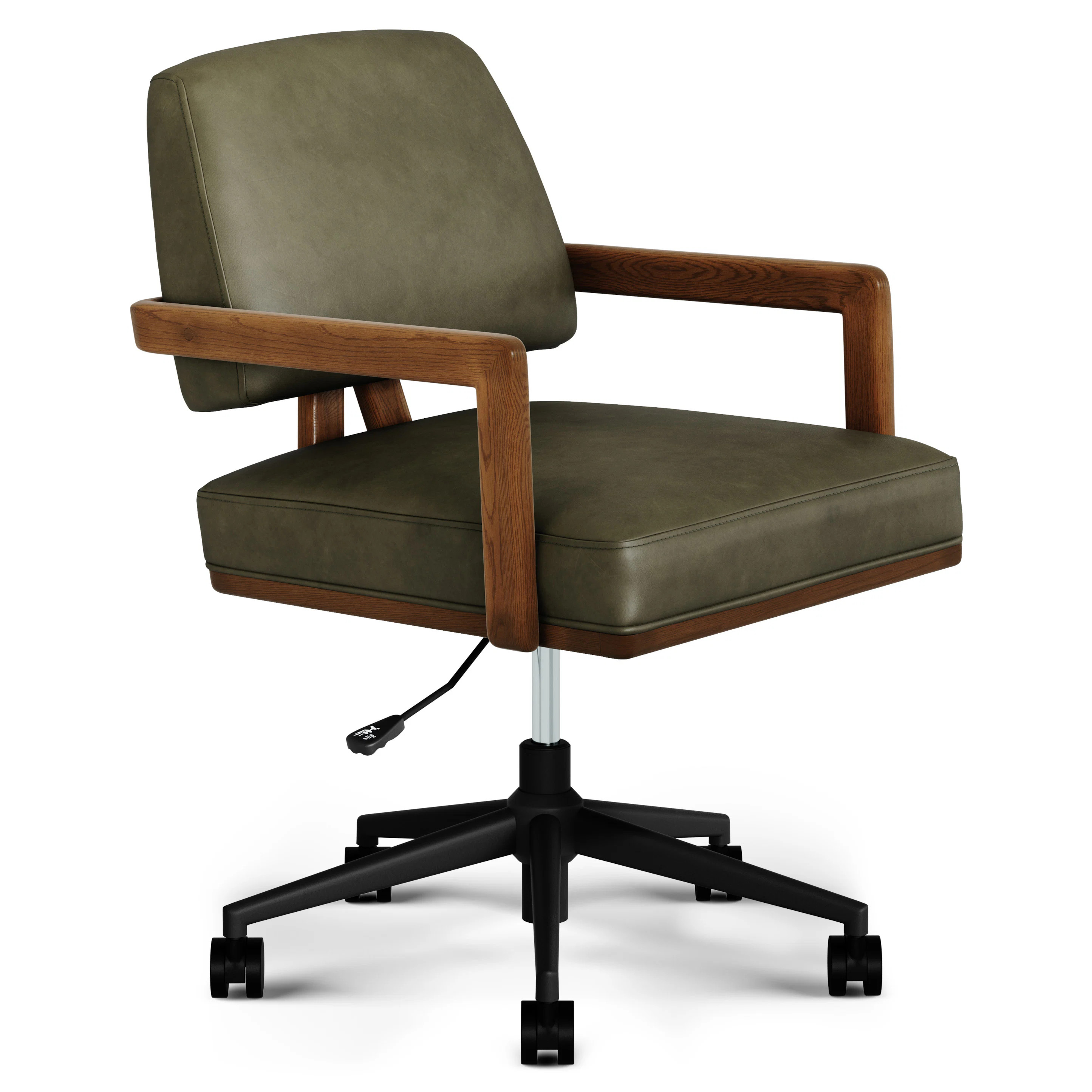 Aquila Leather Office Chair - Charme Green | Article