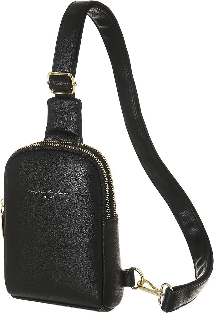 Amazon.com: Small Crossbody Sling Bags for Women Vegan Leather Cell Phone Purse Fanny Packs for W... | Amazon (US)