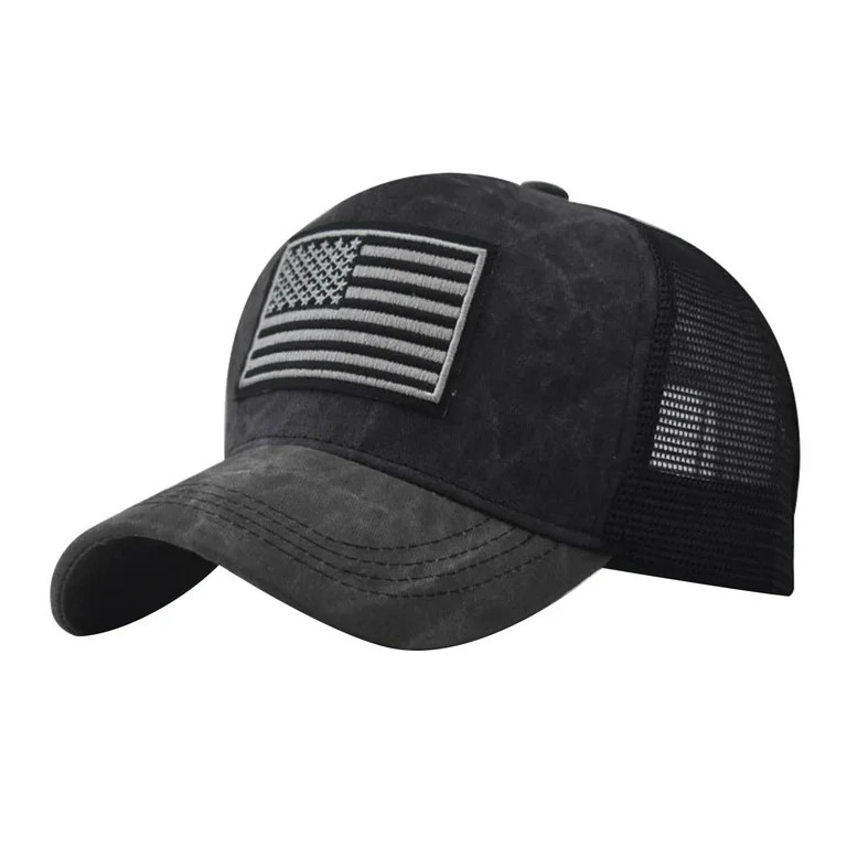 SharkTRUE Vintage Trucker Hats for Men American Flag Patch Breathable Mesh Classic Baseball Caps ... | Walmart (US)