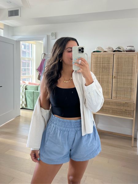 If you want a pair of comfy shorts that don’t look like sweatshirts, this pair from Aerie is amazing! Really comfortable, easy to throw on, and not too too short. Also love their smoothez collection, so comfortable & lightweight! Both true to size - M 

#LTKFindsUnder50 #LTKSaleAlert #LTKSummerSales