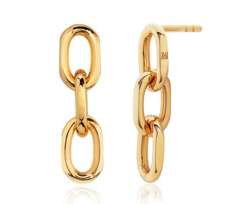 Alta Capture Mini Link Earrings | Monica Vinader (US)