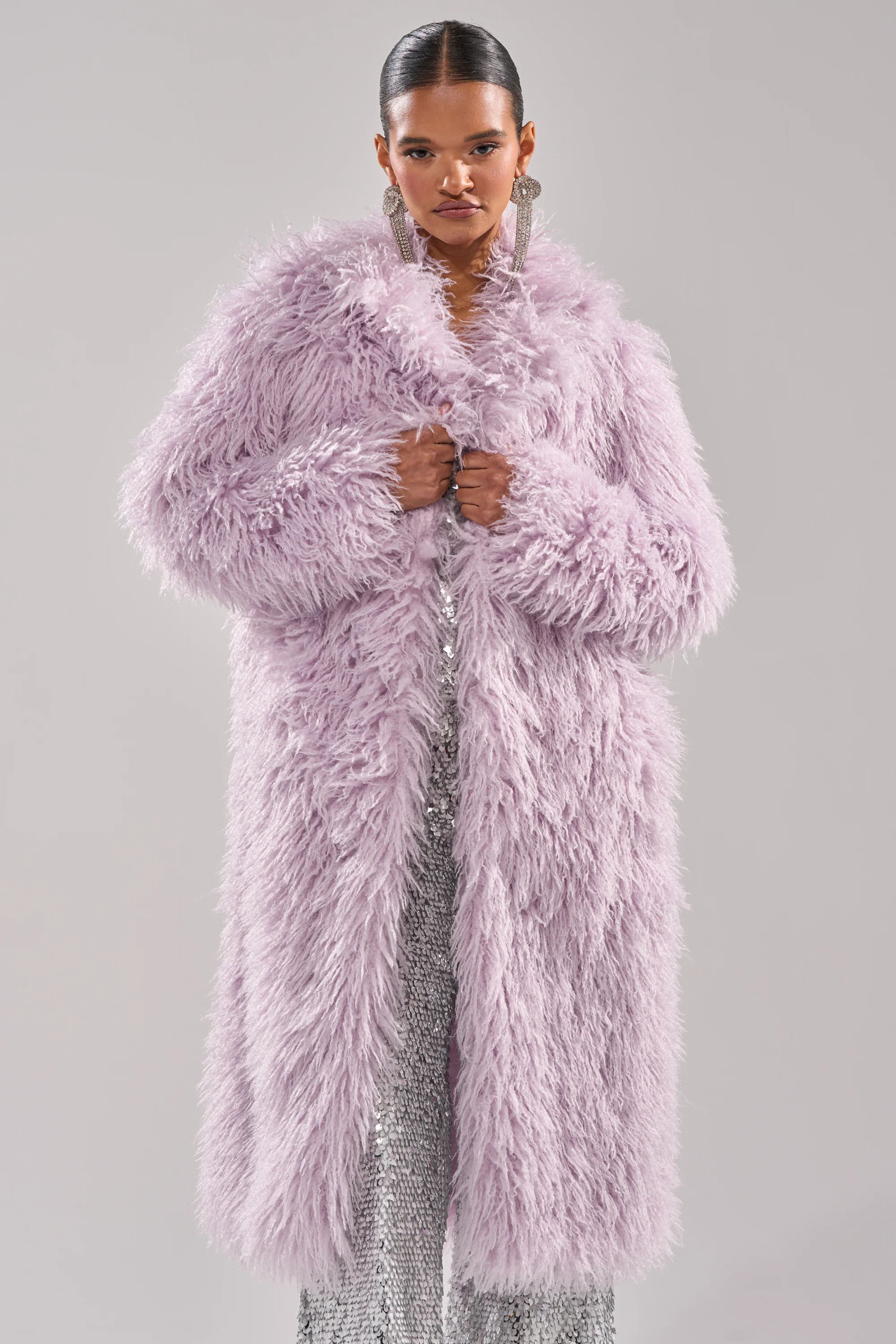 VIOLET SKIES FAUX FUR COAT | AKIRA