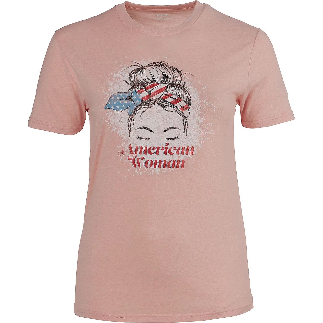 Americana Women's Messy Bun T-shirt | Academy | Academy Sports + Outdoors