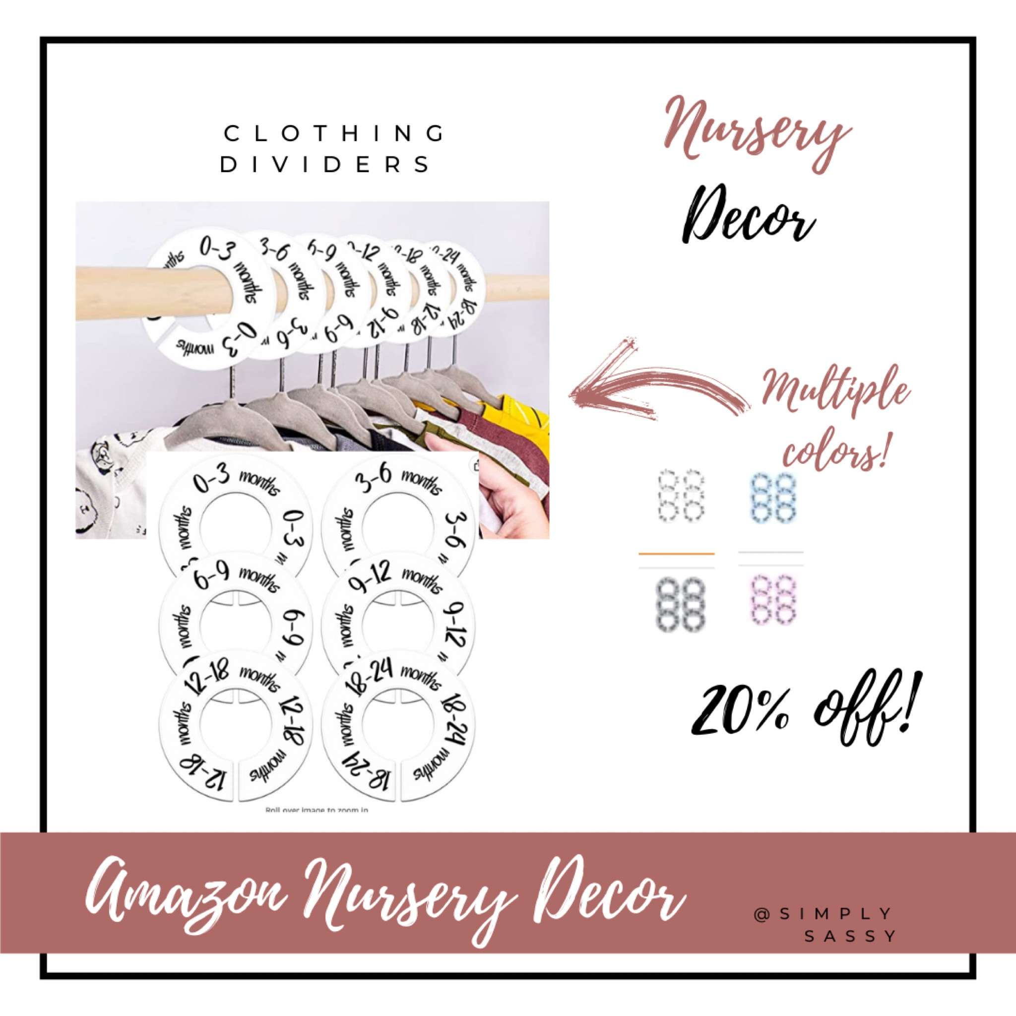 Baby clothing dividers for baby closet #nurserycloset #nursery #organization #boho #minimalist #neutrals #baby #laurabeverlin #alexaanglin

#LTKhome #LTKbaby #LTKunder50