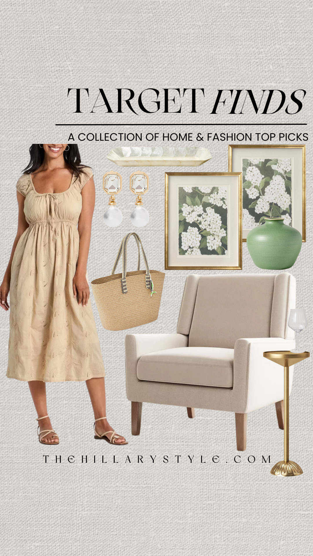 Target Light & Airy Summer Finds
Here are some of my top Target finds for summer home & fashion! This curation brings together a casual-chic summer dress and effortless accessories with stunning transitional home decor pieces, perfect for updating your space. Check out the eyelet dress and the cozy armchair – both are must-haves for a stylish and affordable lifestyle. 

 #TargetFinds #TargetStyle #NewAtTarget #SummerFashion #HomeDecorIdeas #TransitionalStyle #AffordableLuxury #OOTD #ShopLTK #LTKFinds #InteriorDesign #SummerHomeTour #NeutralHomeDecor #StylingTips #TargetHaul #HillaryStyle 

#LTKHome #LTKootd #LTKSeasonal #LTKHome