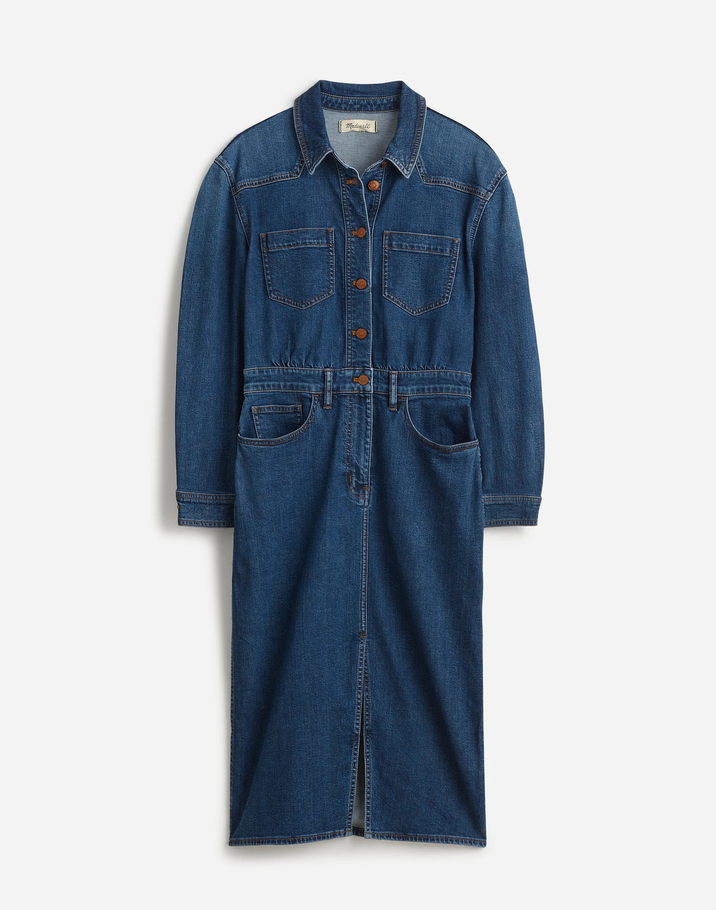 Denim Western Midi Shirtdress in Laselle Wash | Madewell