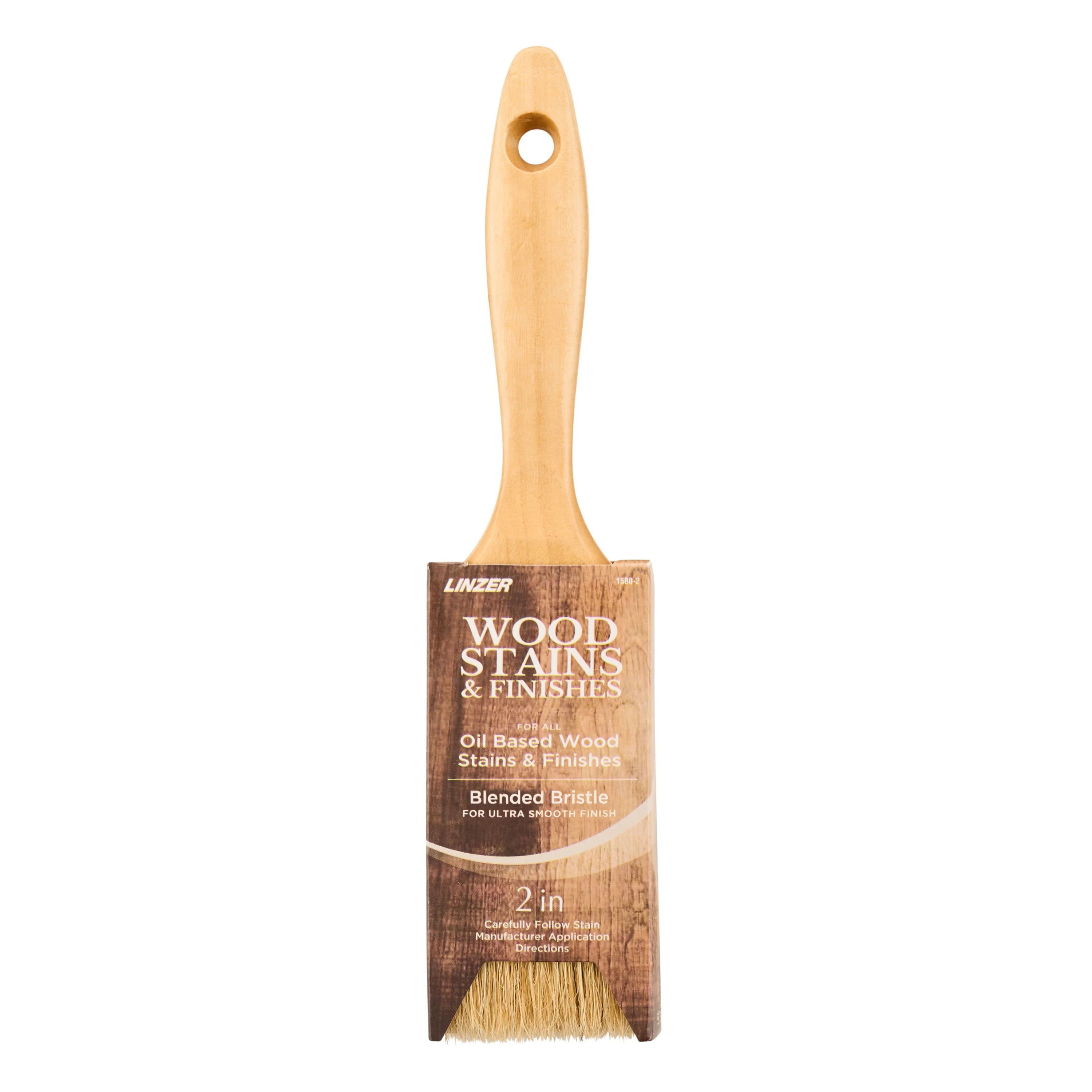 Linzer 2" Wood Oil-Based Stains & Finishes Flat Paint Brush | Walmart (US)