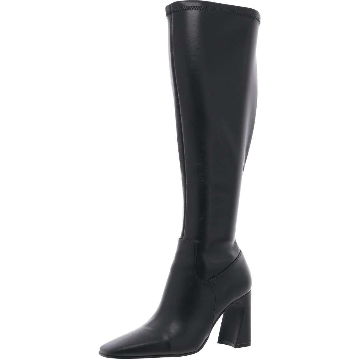 Womens Block Heel Man Made Knee-High Boots | Shop Simon