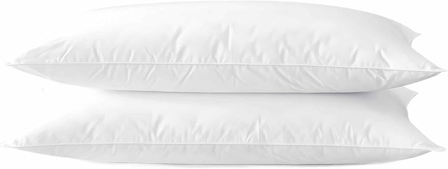 Acteb Ultra Thin Flat Soft Bed Pillows Standard Size Set of 2 Pack for Sleeping 20"x26", Hypoalle... | Amazon (US)