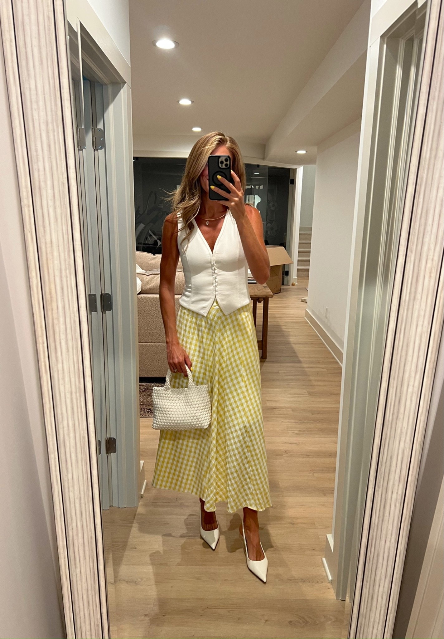 The skirt that instantly makes every outfit feel like summer 🍋🤍 Wearing a medium in the skirt & sized up to a 6 in the vest!

#LTKootd #LTKmomlife #LTKTall