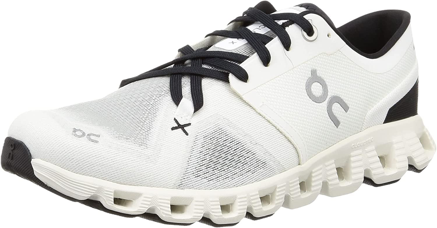 On Men's Cloud X 3 Sneakers, Ivory/Black, 12.5 Medium US | Amazon (US)