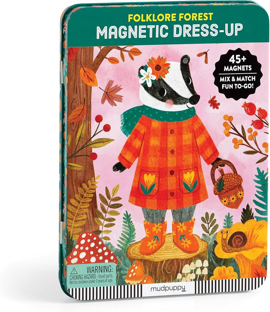 Mudpuppy Folklore Forest \u2013 Magnetic Dress Up Game with Illustrated Forest Scenes Including 2... | Amazon (US)