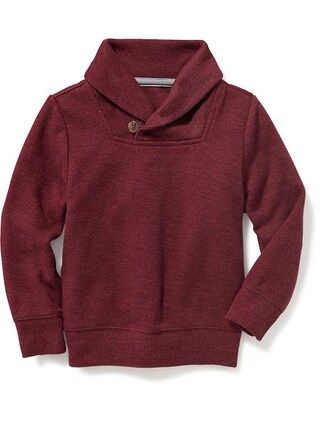 Old Navy Baby French-Rib Shawl-Collar Sweater For Toddler Boys Gosh Garnet Size 12-18 M | Old Navy US