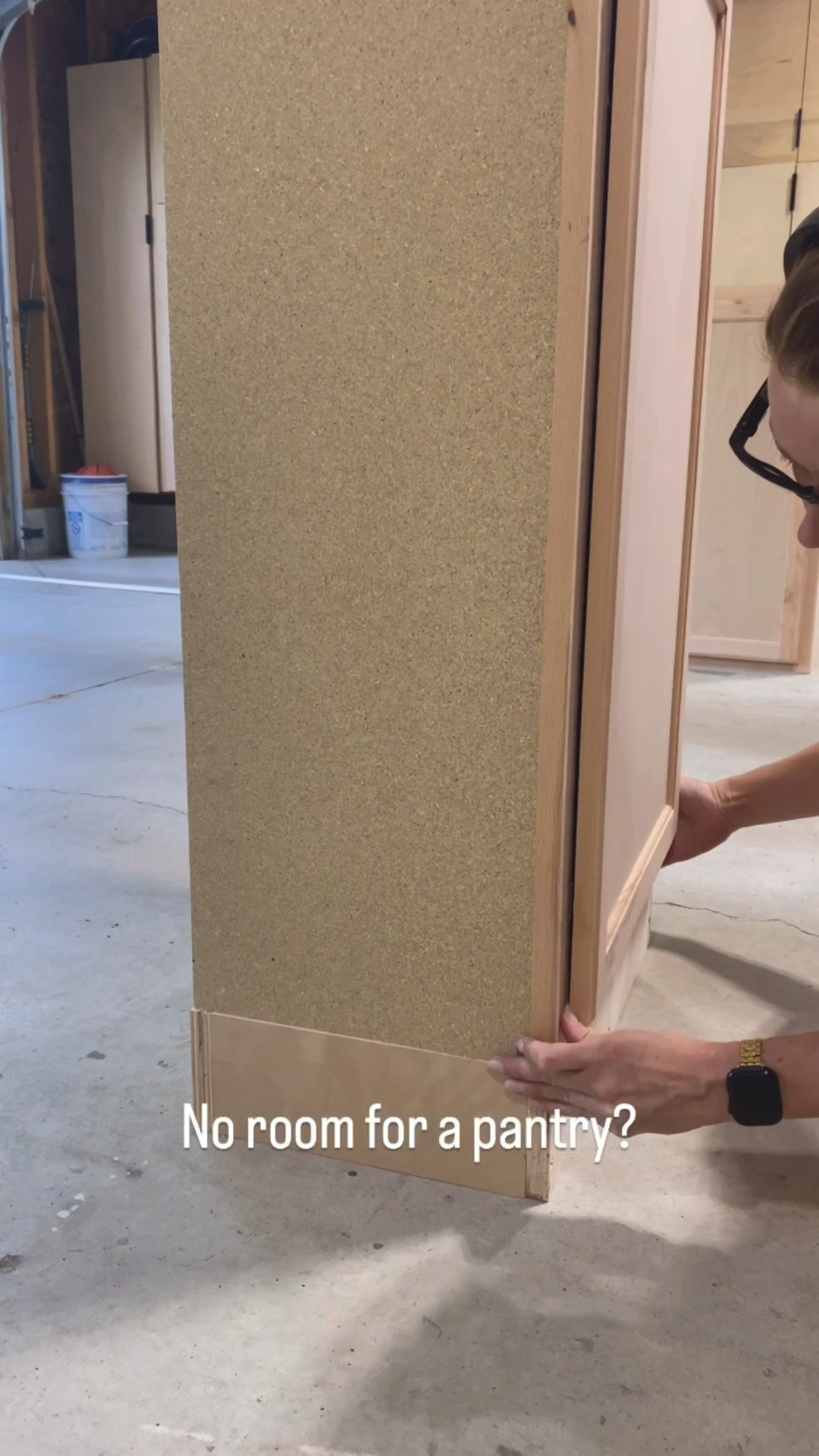 Small pantry idea. Stack 2 wall cabinets on top of each other 

#LTKHome #LTKStyleTip #LTKFamily